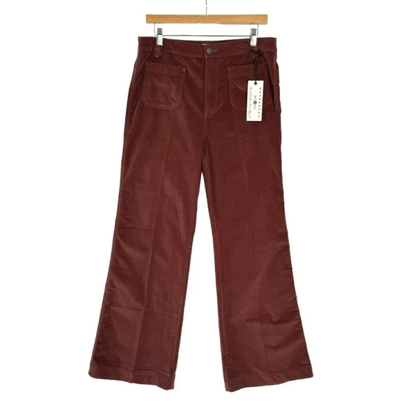 Marrakech Fargo Stretch Corduroy Flare Leg Pants in Chipotle Size 10 / 30 - Picture 1 of 11